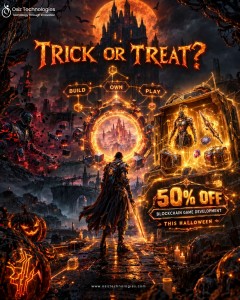 Beyond Play-to-Earn: Build the Next Blockchain Game with 50% OFF This Halloween!