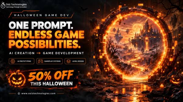 ? AI Is Rewriting Game Development — Grab 50% OFF with Osiz This Halloween!